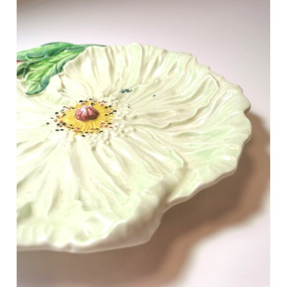 Dish Carlton ware yellow poppy/buttercup flower hand painted vintage - Picture 3 of 11
